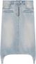 Courrèges Denim midi-rok Blauw - Thumbnail 1