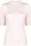 Courrèges Trui met geborduurd logo Roze - Thumbnail 1