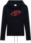 Courrèges Hoodie met mesh Zwart - Thumbnail 1