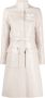 Courrèges Vinyl trenchcoat met logo-applicatie Beige - Thumbnail 1