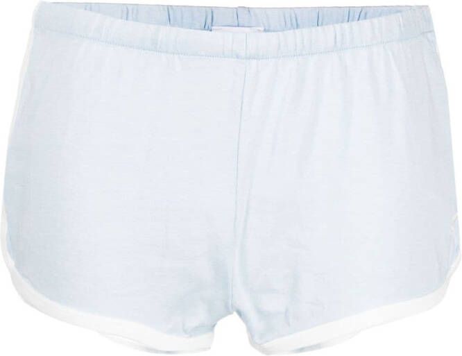 Courrèges Katoenen shorts Blauw