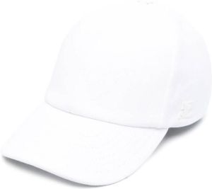 Courrèges Honkbalpet met geborduurd logo Wit