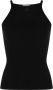 Courrèges Tanktop met geborduurd logo Zwart - Thumbnail 1