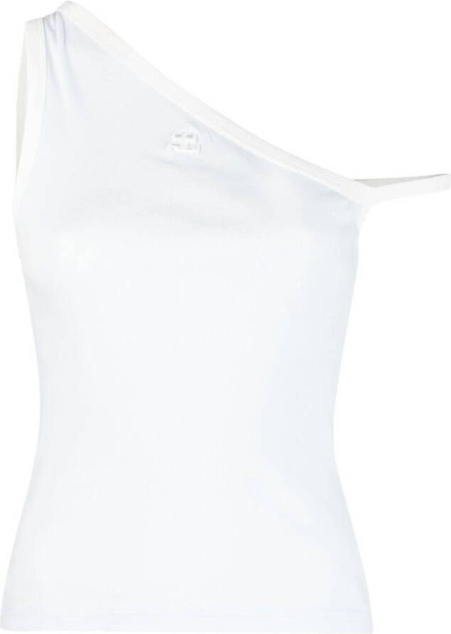 Courrèges Asymmetrische top Blauw