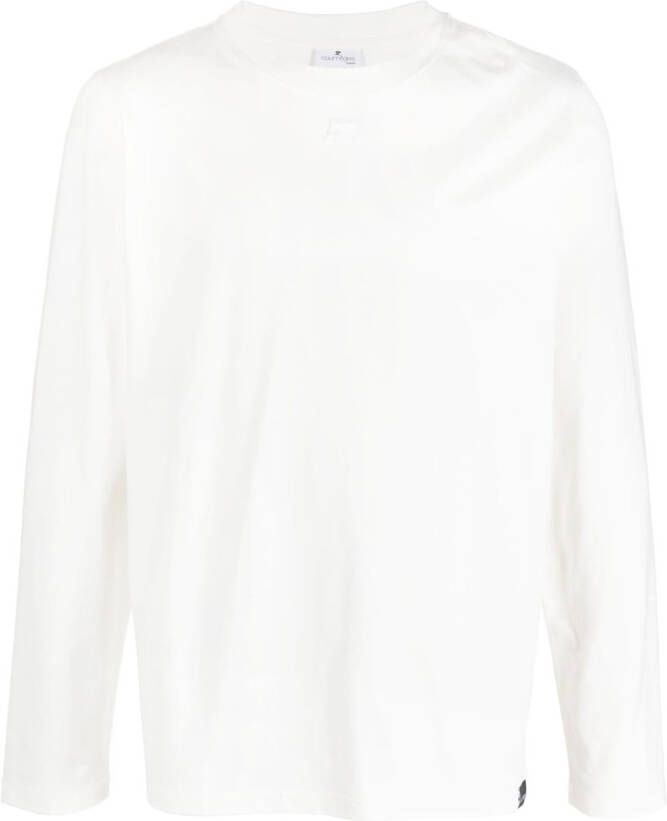 Courrèges Sweater met logopatch Wit