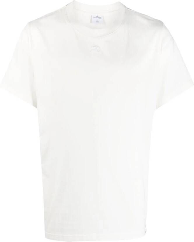 Courrèges T-shirt met logopatch Wit