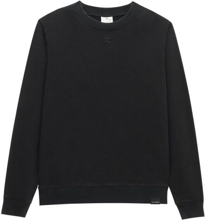 Courrèges Sweater met logopatch Grijs