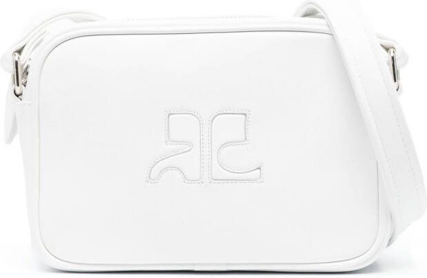 Courrèges Cameratas met logopatch Wit