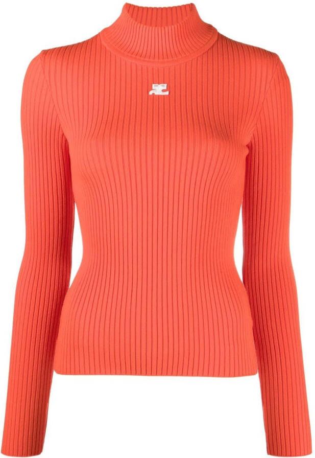 Courrèges Coltrui met logopatch Oranje