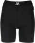 Courrèges Bikershorts met logoprint Zwart - Thumbnail 1