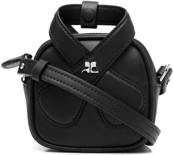 Courrèges Loop leren crossbodytas Zwart