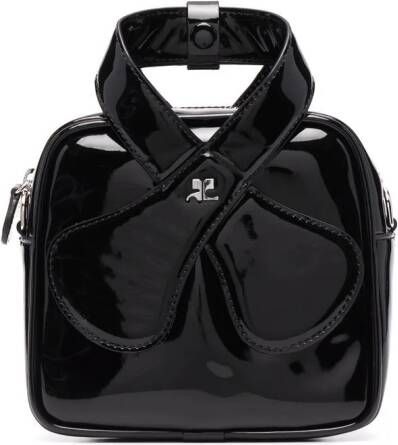 Courrèges Loop leren shopper Zwart