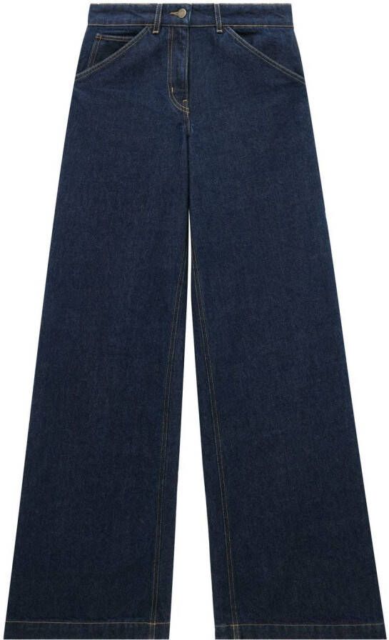 Courrèges Mid waist jeans Blauw