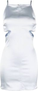 Courrèges Mini-jurk met geborduurd logo Blauw
