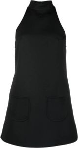 Courrèges Mini-jurk met geborduurd logo Zwart