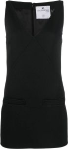 Courrèges Mini-jurk met V-hals Zwart