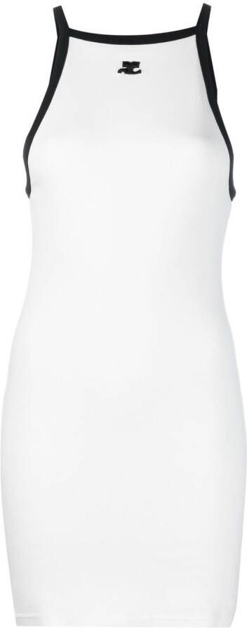 Courrèges Mouwloze mini-jurk Wit