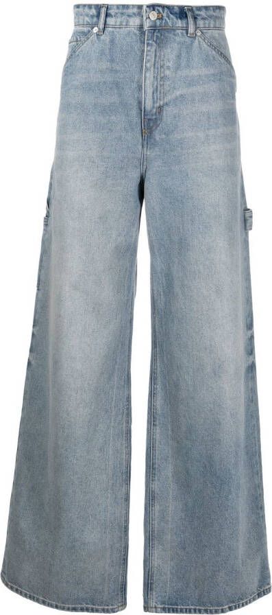 Courrèges Jeans met opgestikte zakken Blauw