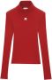 Courrèges Trui met geborduurd logo Rood - Thumbnail 1