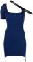 Courrèges Asymmetrische mini-jurk met banddetail Blauw - Thumbnail 1