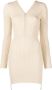 Courrèges Ribgebreide jurk Beige - Thumbnail 1