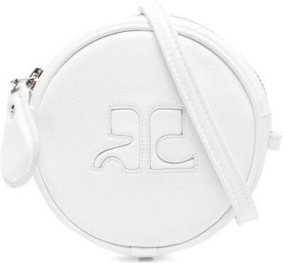 Courrèges Reedition kleine ronde tas Wit