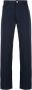 Courrèges Mid rise straight broek Blauw - Thumbnail 1