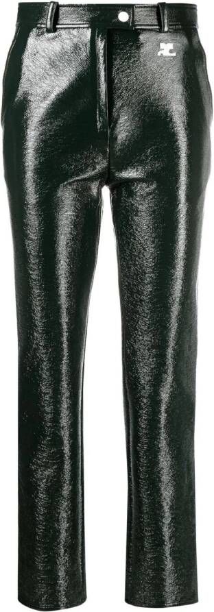 Courrèges Slim-fit broek Groen