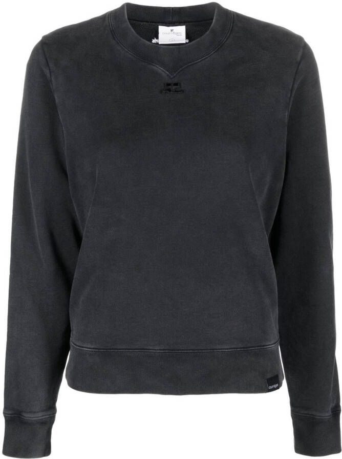 Courrèges Sweater met ronde hals Grijs