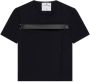 Courrèges T-shirt met bandje Zwart - Thumbnail 1