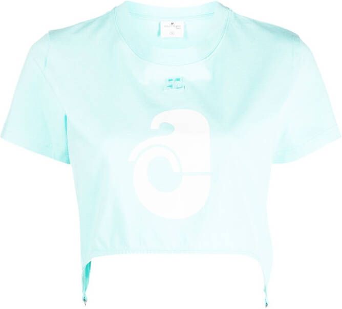 Courrèges T-shirt met bretels Blauw