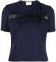 Courrèges T-shirt met bandje Blauw - Thumbnail 1
