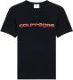 Courrèges T-shirt met logoprint Zwart - Thumbnail 1