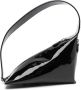 Courrèges The Curve leren schoudertas Zwart - Thumbnail 1