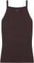 Courrèges Tanktop met geborduurd logo Bruin - Thumbnail 1