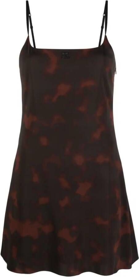 Courrèges Mouwloze mini-jurk Bruin