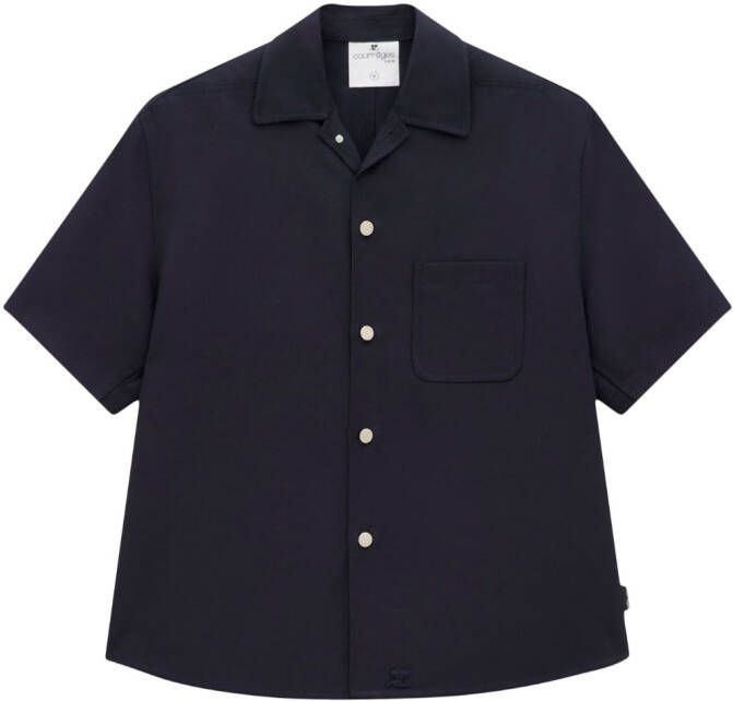 Courrèges Twill overhemd Blauw