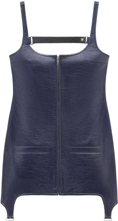 Courrèges Uitgesneden jurk Blauw