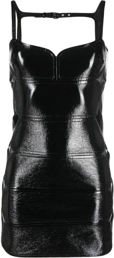 Courrèges Uitgesneden mini-jurk Zwart