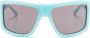 Courrèges Zonnebril met vierkant montuur Blauw - Thumbnail 1