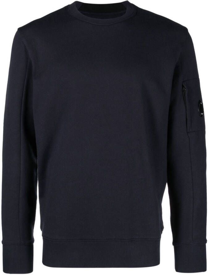 C.P. Company Sweater met Lens-detail Blauw