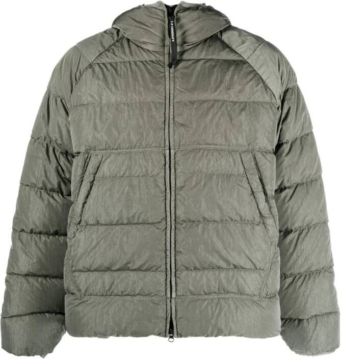 C.P. Company Donsjack met capuchon Groen