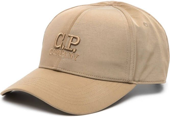 C.P. Company Pet met geborduurd logo Bruin