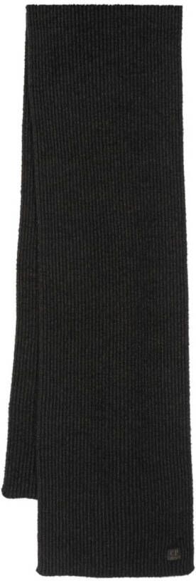 C.P. Company Geribbelde sjaal Zwart