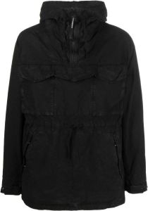 C.P. Company Goggles-detail zip-up jacket Zwart