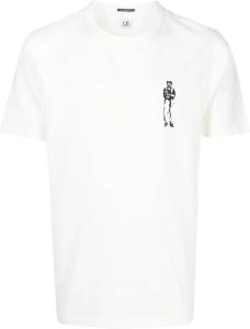 C.P. Company T-shirt met grafische print Wit