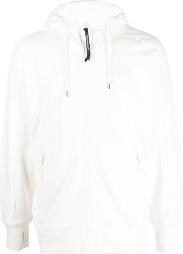 C.P. Company Hoodie met rits Wit