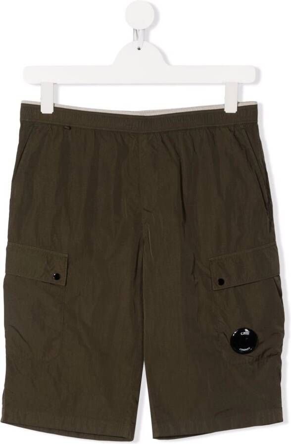C.P. Company Kids Bermuda cargo shorts Groen