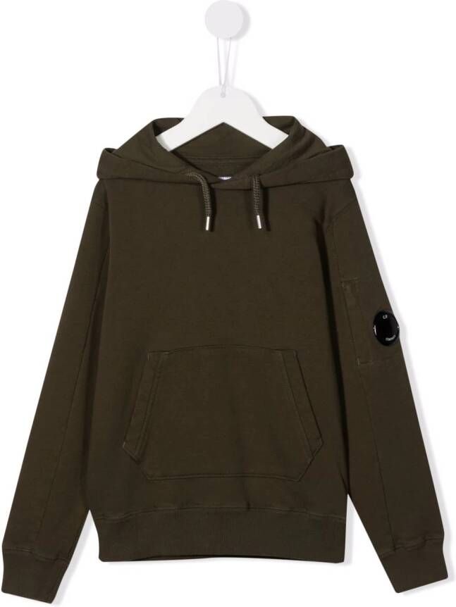C.P. Company Kids Hoodie met trekkoord Groen
