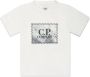 C.P. Company Kids T-shirt met logopatch Wit - Thumbnail 1